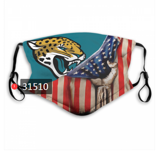 NFL 2020 Jacksonville Jaguars #76 Dust mask with filter->nfl dust mask->Sports Accessory